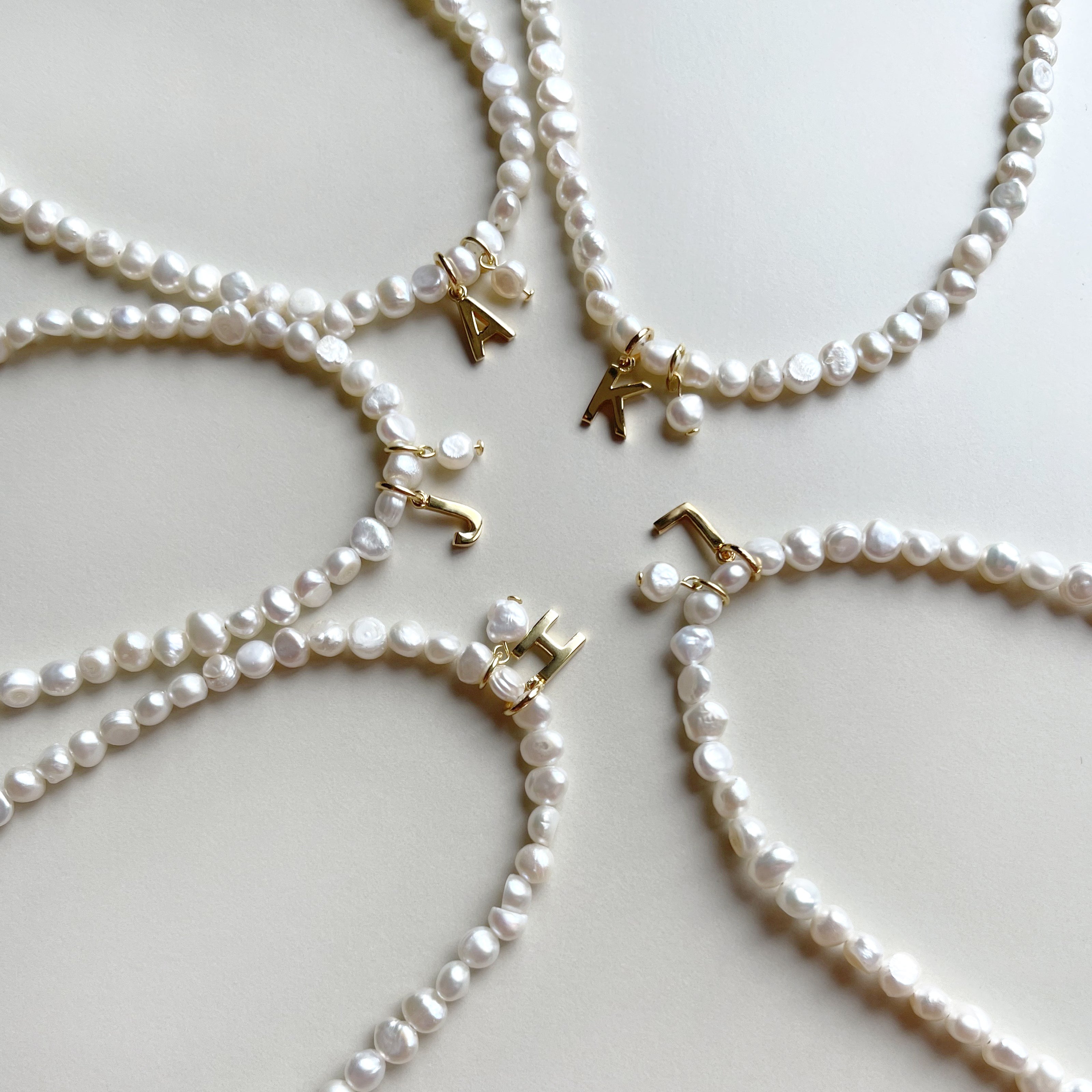 Pearl Initial Necklace Silver BlackSugar-Fine Modern Chic Jewelry that Celebrities Wear Pearl Initial Necklace Silver BlackSugar-Fine Modern Chic Jewelry that Celebrities Wear