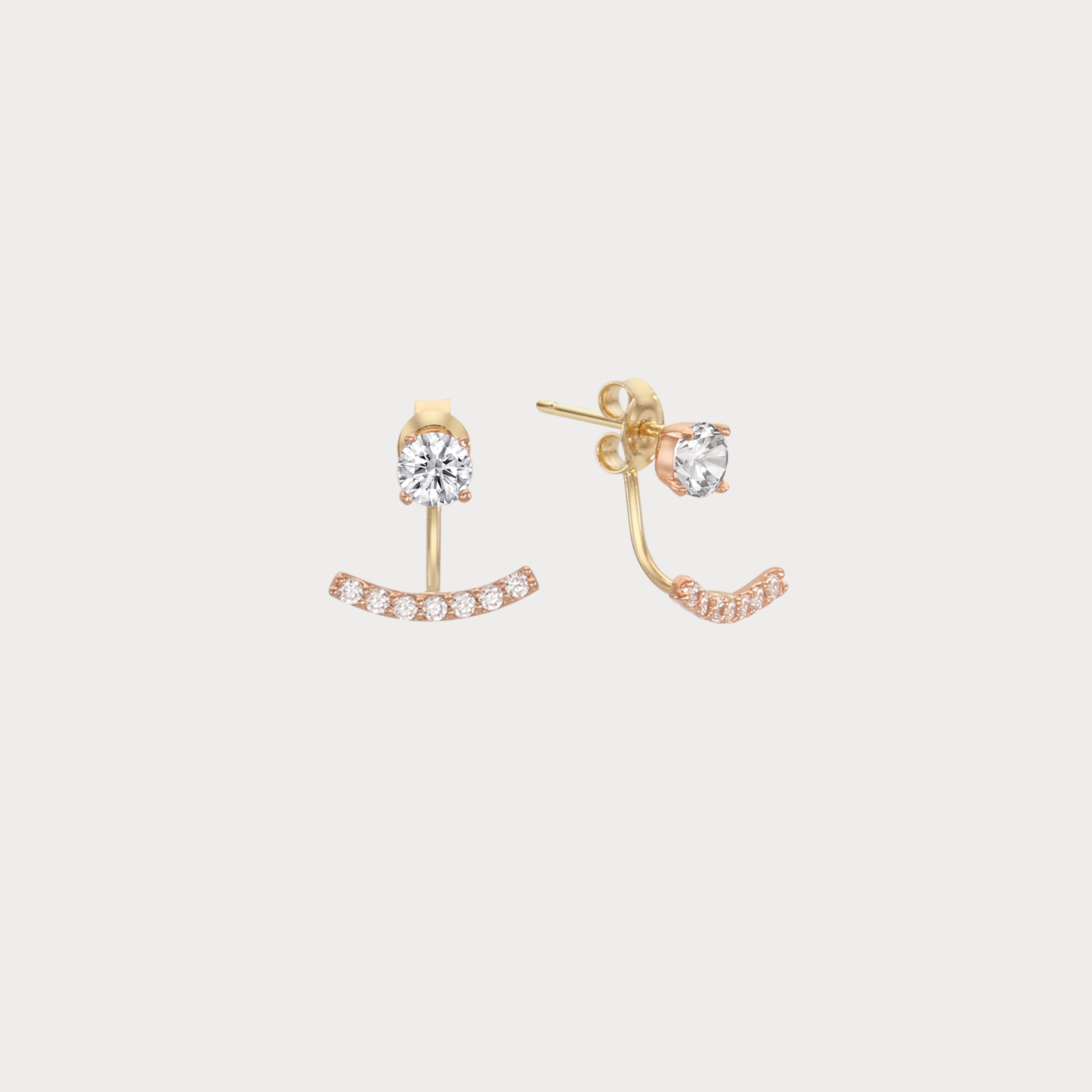 14k gold 2 way stud earrings Diana 2 Way Earrings BlackSugar No.1 Online Jewelry Earrings, Necklaces. Korean Jewelry 14k gold 2 way stud earrings Diana 2 Way Earrings BlackSugar No.1 Online Jewelry Earrings, Necklaces. Korean Jewelry