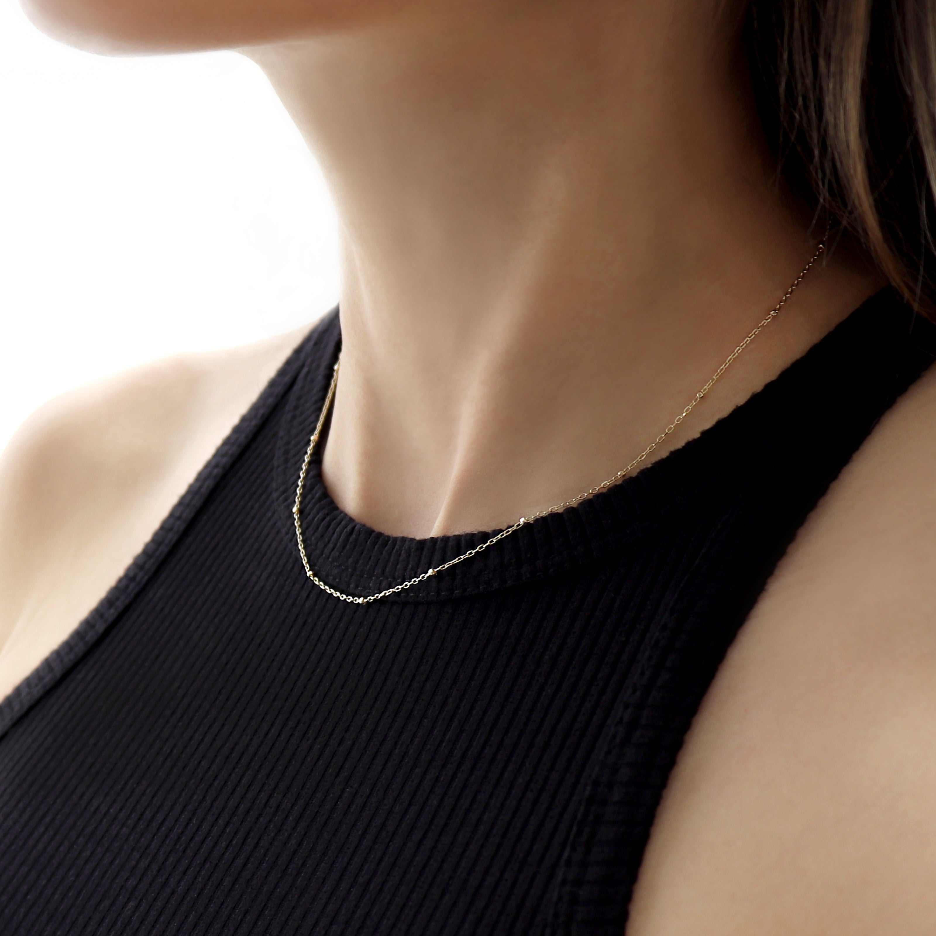 14K Solid Gold Cube Chain Necklace BlackSugar Best Online Jewelry Shop Located West Los Angeles 
 14K Solid Gold Cube Chain Necklace BlackSugar Best Online Jewelry Shop Located West Los Angeles