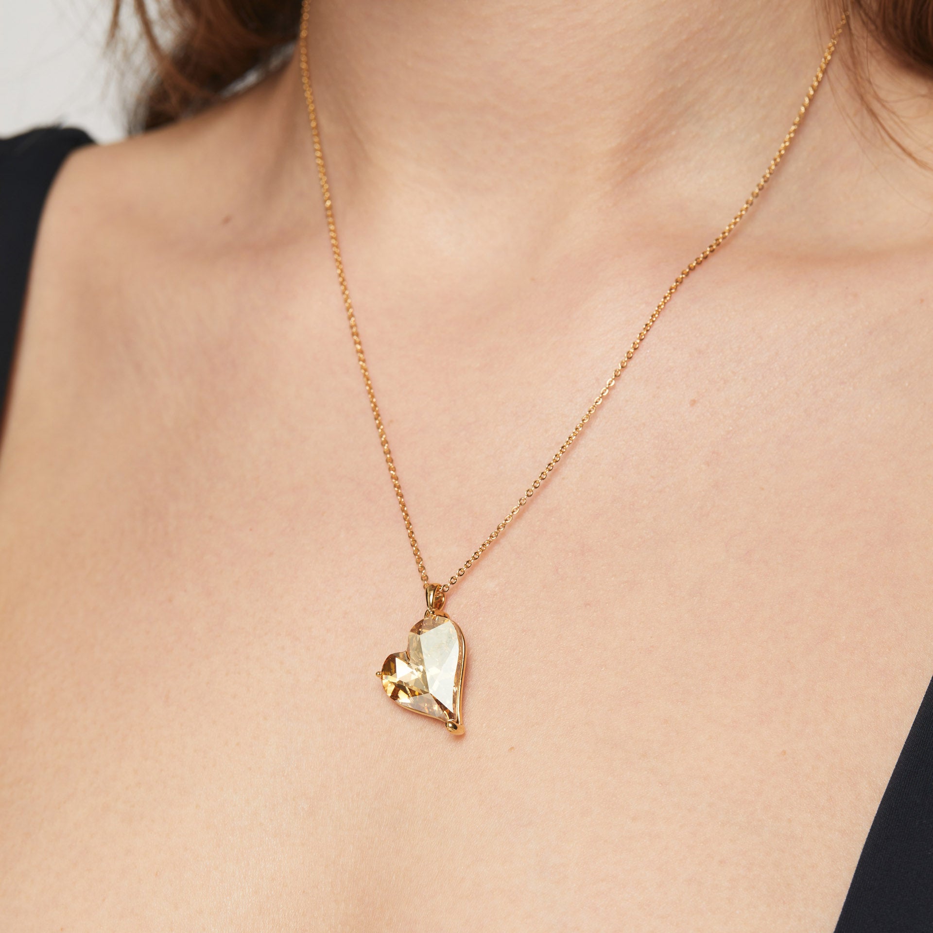 Big Heart gold necklace