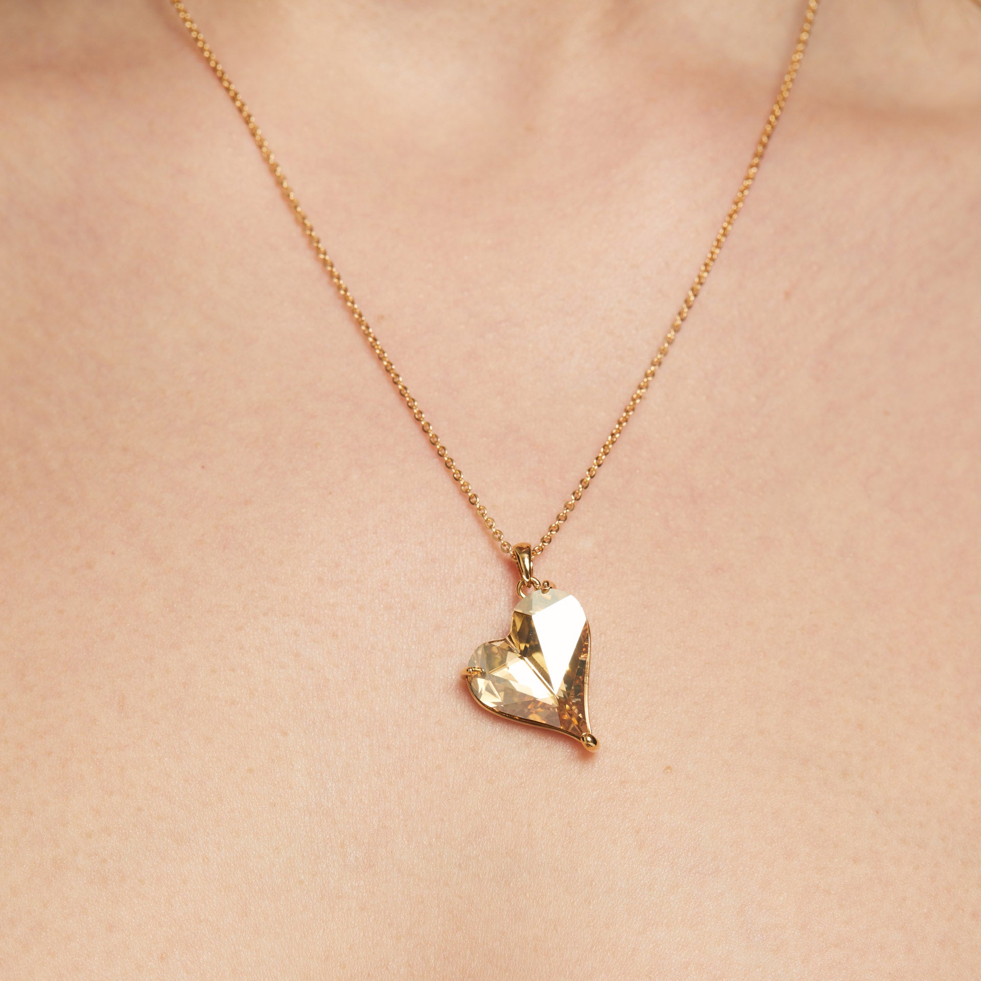 Big Heart gold necklace