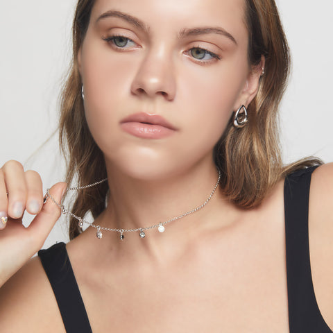 Almond Swarovski Crystal Necklaces