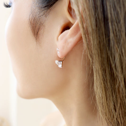 Real 14k gold stud earrings for women. Best Online Jewelry Gift for Women. Gift For Mom. Gift For Girlfriend
