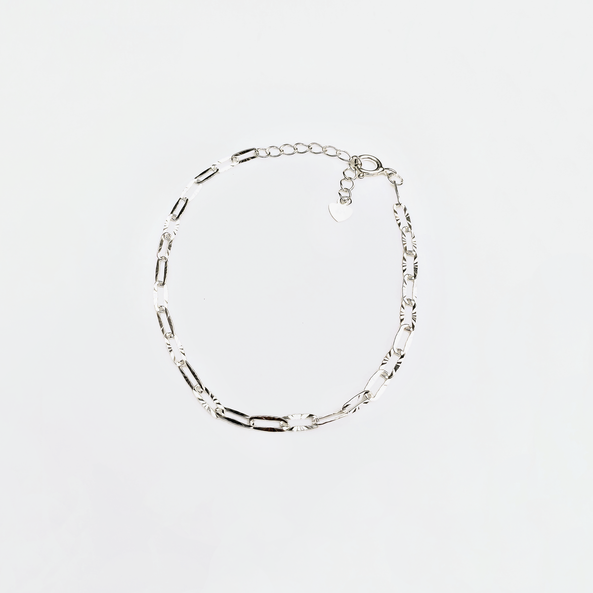 Silver square link bracelet BlackSugar-Fine Modern Chic Jewelry that Celebrities Wear