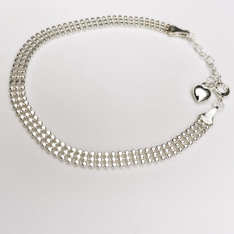 Sterling Silver Triple Ball Bracelet BlackSugar-Best Online Jewelry Earrings, Necklaces. Korean Fashion Jewelry.  Find Your Favorite Jewelry that Kpop Stars Wear
