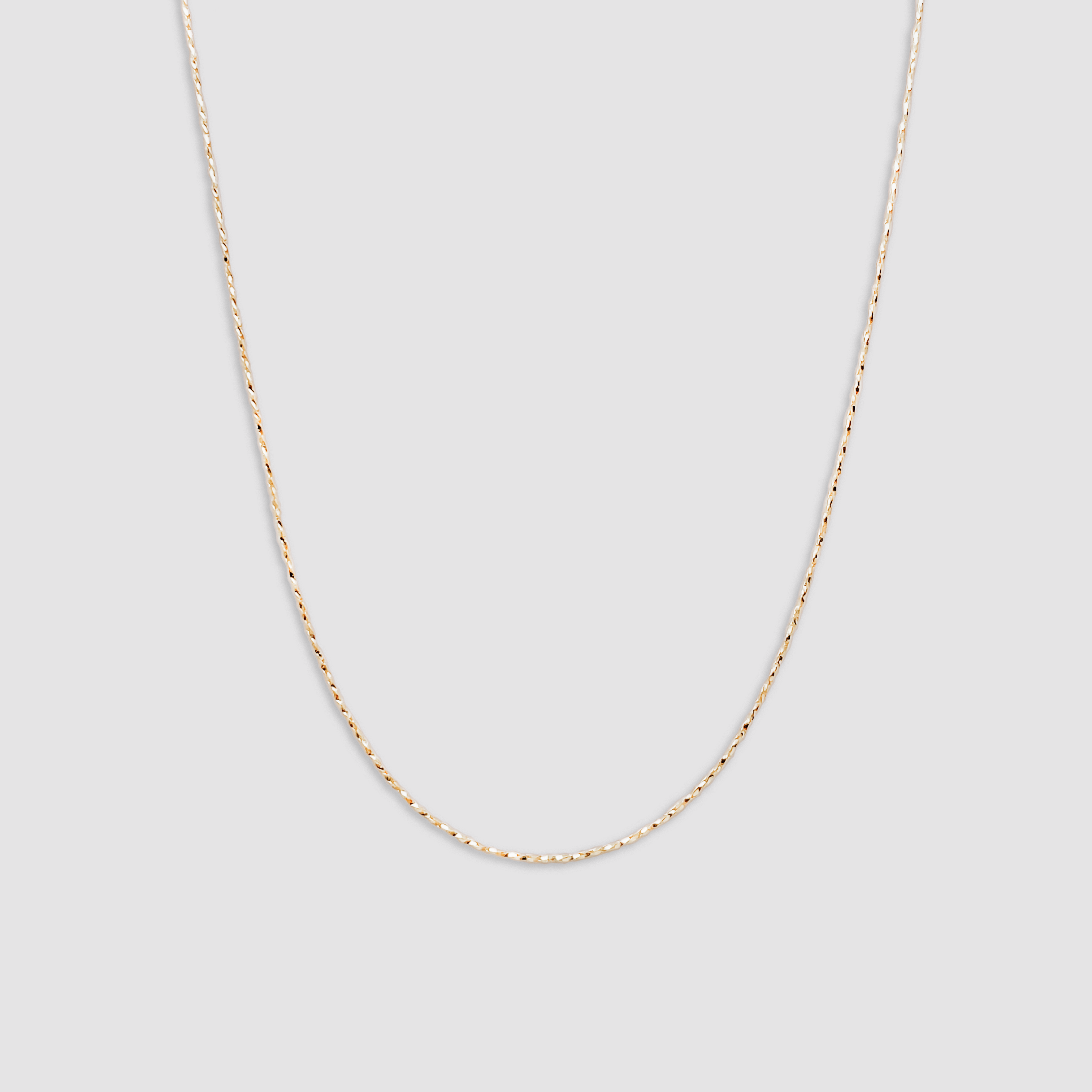 Britney Chain Necklace 14K Solid Gold. Fine Modern Chic Jewelry that Celebrities Wear