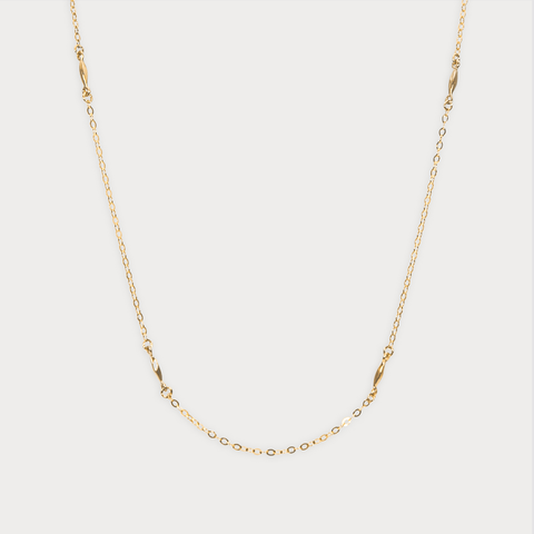 14K Gold Banana Chain Necklace BlackSugar-Best Online Jewelry Shop Earrings, Necklaces, Rings, Located West Los Angeles