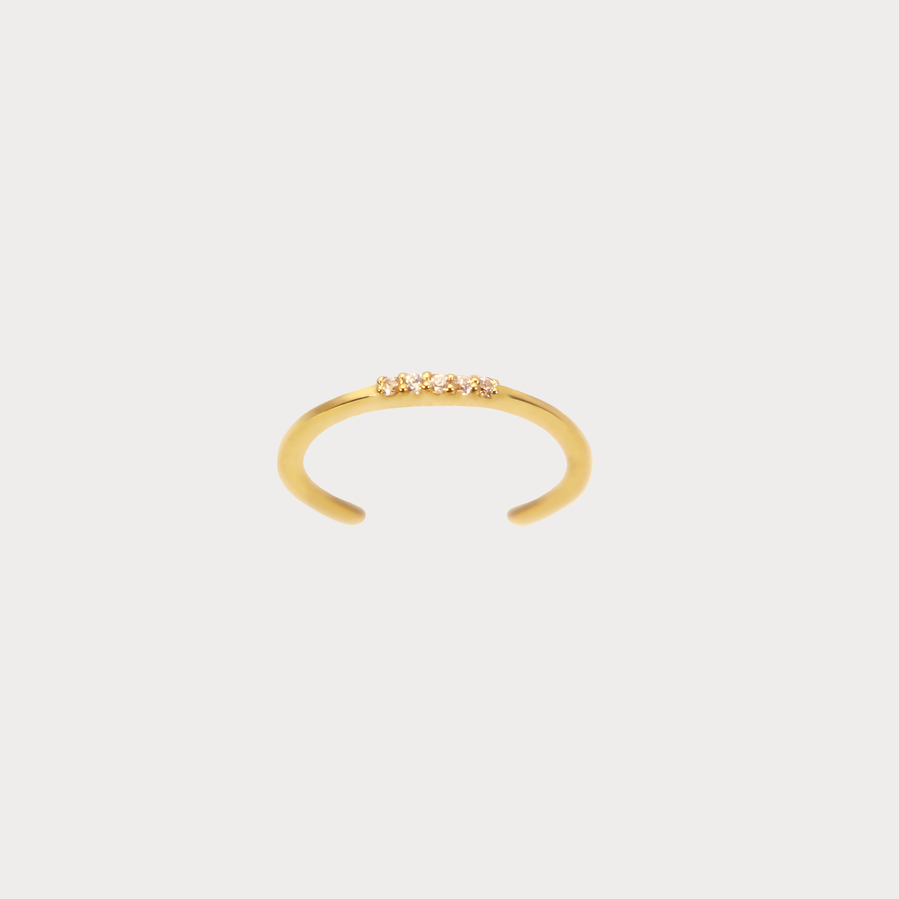 14K Gold Five Line Ring BlackSugar - Best Online Jewelry Shop Earrings, Necklaces, Rings, Located West Los Angele