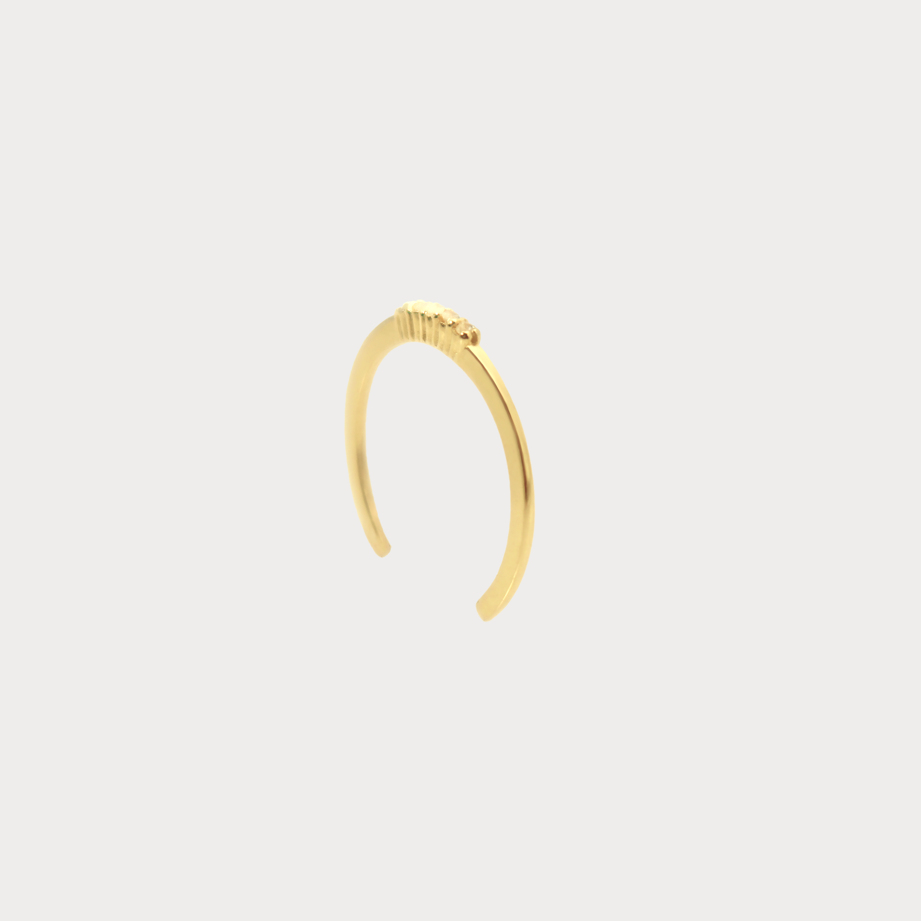 14K Gold Five Line Ring BlackSugar - Best Online Jewelry Shop Earrings, Necklaces, Rings, Located West Los Angele
